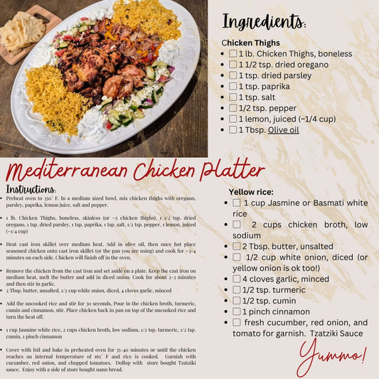 Mediterranean Chicken Platter | Recipe To Try: April 2025