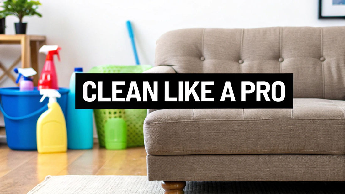 How to Clean Upholstery Couches Like a Pro