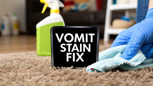 How to Get Vomit Stains Out of Carpet Quickly & Easily