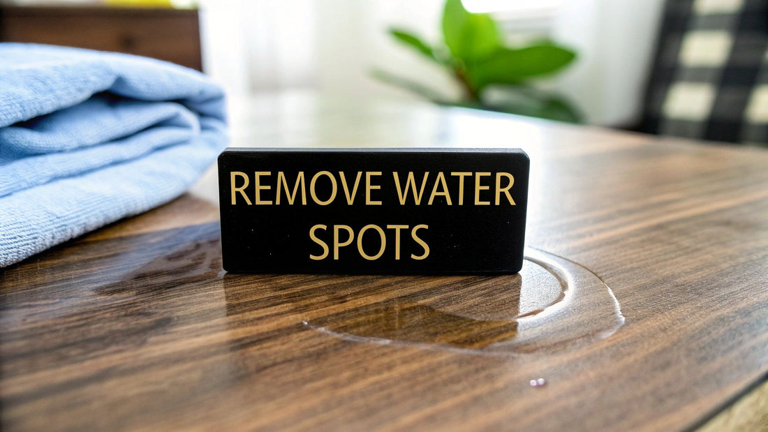 How to Remove Water Spots from Wood Furniture Easily