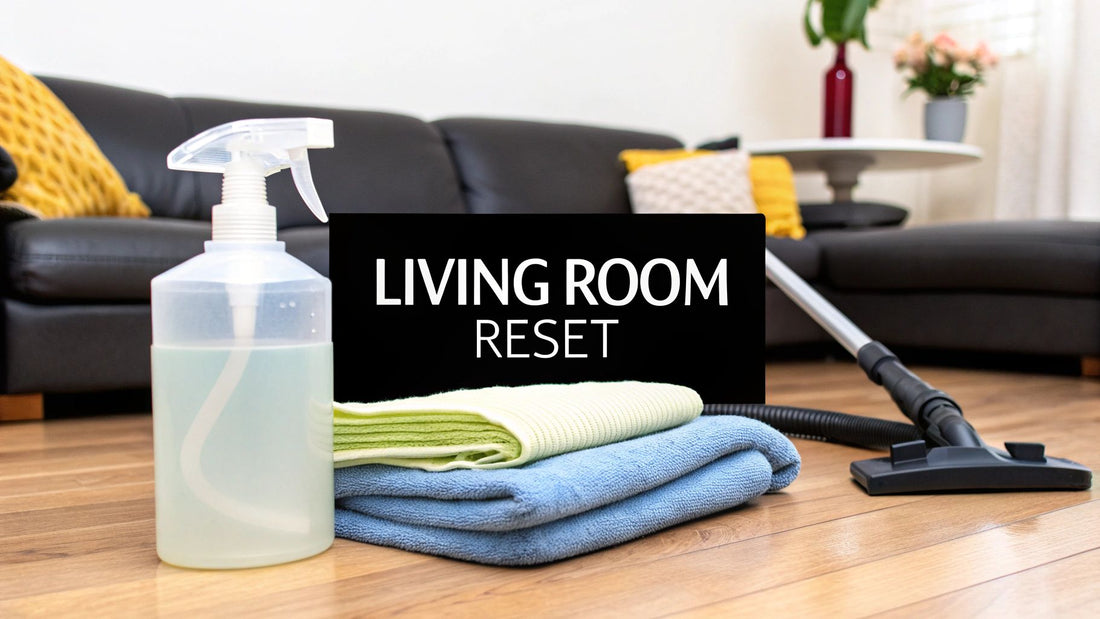 Cleaning Living Room Checklist: 8 Easy Steps for 2025