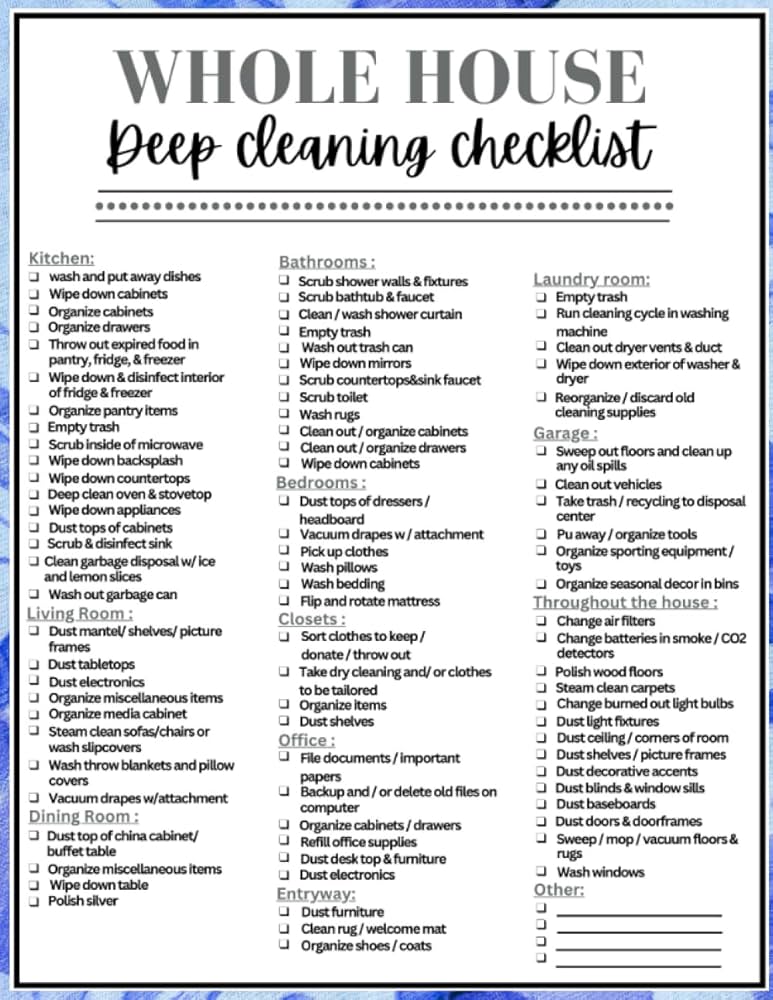 Essential Deep Cleaning Checklists for Professional Maids