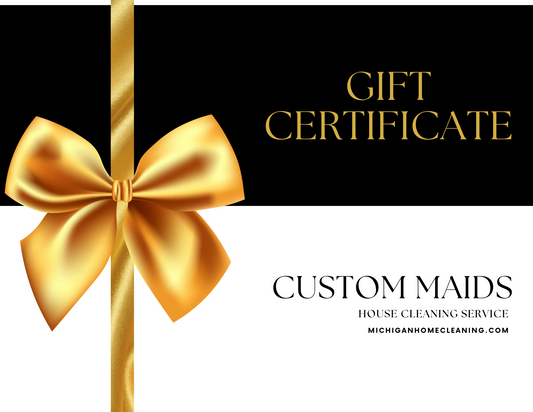 Custom Maids Gift Certificate